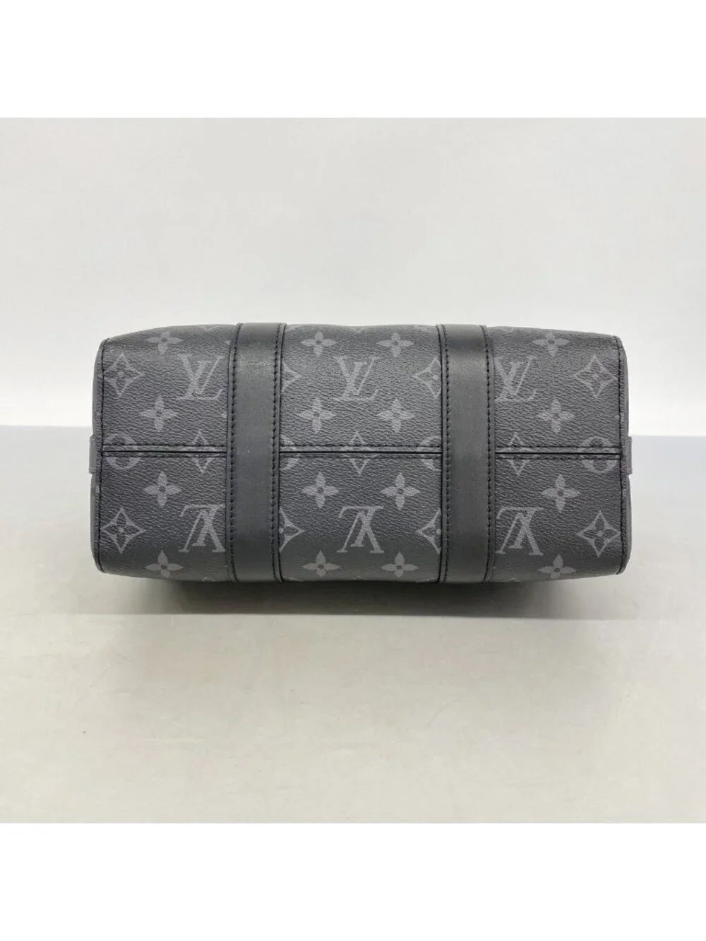 Louis Vuitton Shoulder Bag Monogram Eclipse City Keepall Black Gray